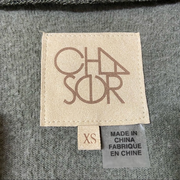 Chaser Olive Animal Print Full Zip Hooded Sweatshirt Size XS - Picture 3 of 6